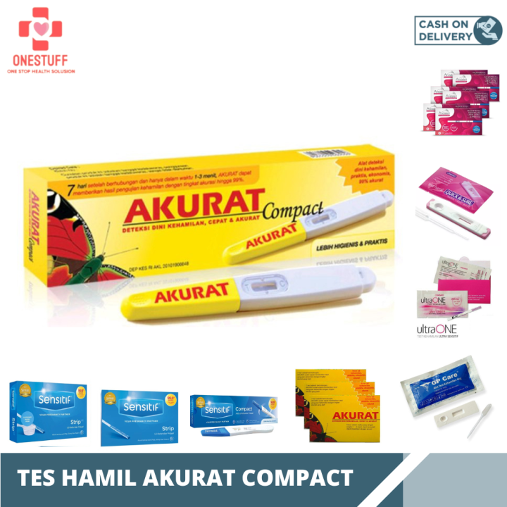Alat Compact Akurat Compact Alat Uji Kehamilan Pribadi Tes pack Tespack Kehamilan ...