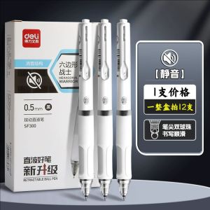 Smooth Writing Gel Pen Quick Dry Fine Point Ergonomic Grip School Office Pens Deli Sf300 Pen Gel Tulis Licin Mata Halus Dakwat Cepat Kering Pejabat Sekolah Premium Quality High Performance #0584