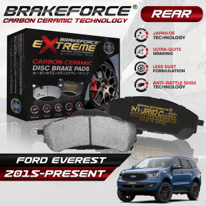 BrakeForce Extreme Carbon Ceramic Rear Brake Pads For Ford Everest 2015 Up To Present Model