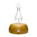 EARTH Home Nebulizing Diffuser/ Nebulizer for Pure Essential Oils, Handmade Glass, Bamboo Base with lighting. 