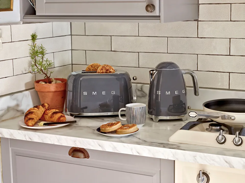 Bread Toaster Smeg Slate Grey Toaster And Kettle Retro Kettle