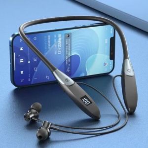 [PfiSo.] 60 Hour Play Wireless Earphones Bluetooth Headphones Neckband 5.3 Bass Headphone with Mic Stereo Sports Earbuds Headset