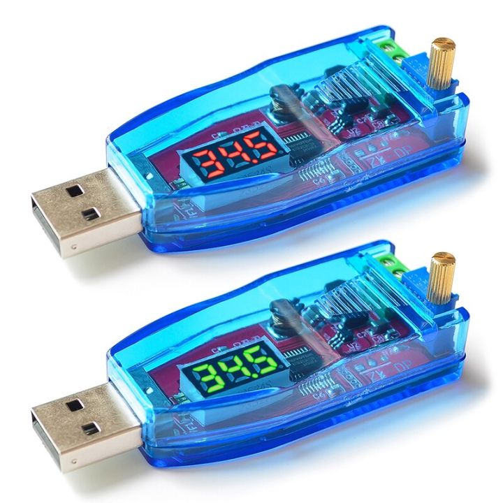 Dual LED DC-DC 5V to 1V-24V USB Step Up Down Buck Boost Converter Power Supply