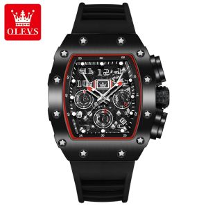 OLEVS 3608 Brand Luxury Quartz Men Watches Men Wrist Wristwatches Wrist Watch Digital tourbillon skeleton Timepiece