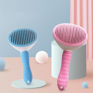 Pet Cat Dog Hair Removal Grooming Comb Pet Brush Pet Comb Grooming Fur Remove Auto Clean Cleaning Tool Sikat Kucing