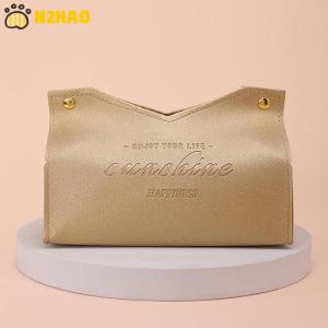 【N2HAO】 Internet Celebrity Paper Box Creative Paper Tissue Box Living Room Light Luxury High-end Napkin Box Living Room Hotel Bedroom