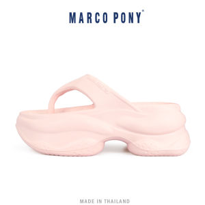 Marco Pony รองเท้าหูหนีบ รองเท้าแฟชั่นผู้หญิง พื้นนุ่มมาก แฟชั่น ทนต่อการสึกหรอ เบาสบาย ที่บ้าน ลางแจ้ง สไตล์ครีม MH9023