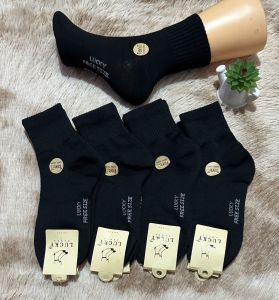 ❤️ถุงเท้าทำงาน ถุงเท้าขอยาว ถุงเท้าสีพื้น ผู้หญิงผู้ชาย 1 แพ็คมี 12 คู่✅เนื้อผ้าดีหนานิ่มใส่สบาย ของผู้ใหญ่ 🦋