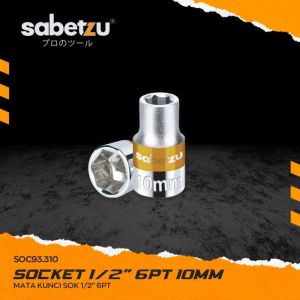 SABETZU Kunci Sok Mata Shock 1/2" 6PT- Handle Wrench Ratchet Mata Kunci Pembuka Baut Kunci Pas Kunci Shock