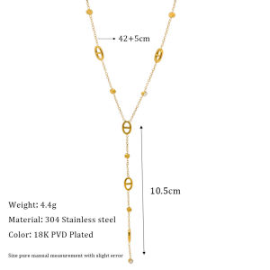 AEINS Classic style pig nose tassel titanium steel plated necklace 18K Non-fading French-style exquisite womens collarbone necklace