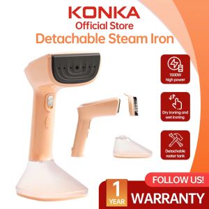 KONKA Portable Handheld Garment Steamer Light Weight SG Plug 1500W Steam Brush 300ml Detachable Water Tank KZ-G518B