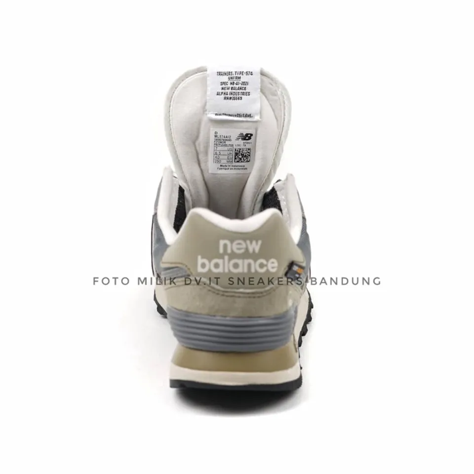 100% Sepatu Sneakers KAsual Casual Pria-New-balance-574-X ALPHA