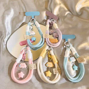 Mobile Phone Clouds Stars Mobile Phone Lanyard Wristband Short Camera Lanyard Pendant Keychain Universal Hand Strap