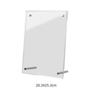 DORADO Transparent Acrylic Photo Frame Modern Tilted Design Picture Frame Clear Photocard Display Stand Office Use