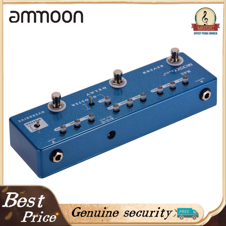 MOSKY RD5 5-in-1 Guitar Multi-Effects Pedal Reverb + Delay + Boos-ter ...