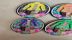 READY STOCK Magnet & Keychain Kebaya Foil / Kayu / Besi Tradisional Baba Nyonya Melaka Malaysia Cenderamata Souvenir