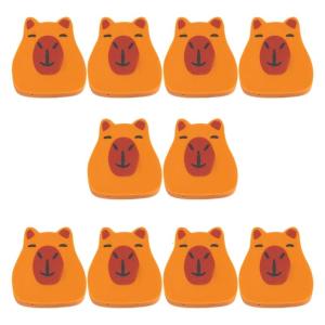 10 Pcs Capybara Erasers Funny Pencil Erasers Lovely Animal Eraser Back to School Erasers Prizes Gift for Classroom