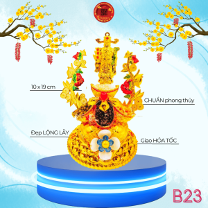 Tháp Tỏi Ông Địa Thần Tài Ngũ Cốc May Mắn - TỎI CÁT TƯỜNG