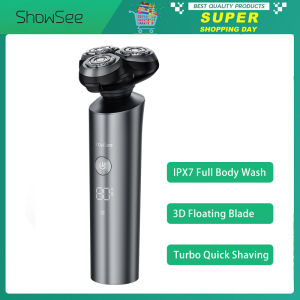 ShowSee Electric Shaver For Men F305 Razor LED Display Floating Head Dry Wet Beard Trimmer Portable Rechargeable IPX7 Washable Shaving Machine