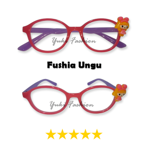 Kacamata Anak Anti Radiasi Blueray / Kacamata Anak Korea Variasi Karakter Kartun / Kacamata Komputer Gadget Anak Perempuan Frame Plastik Ringan Blue Light Blocking Children Glasses / Kacamata Murah Keren / Kacamata Anak Cewek Cowok