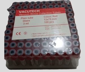 BLOOD COLLECTION TUBE 100 PIECES PER TRAY