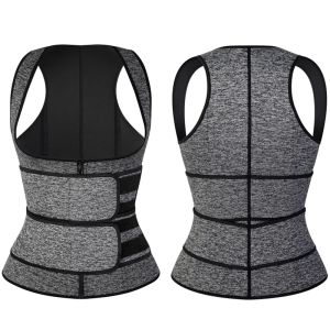 Sweat waist trainer vest slimming corset for weight loss body shaper sauna suit compression shirt belly girdle shapewear
