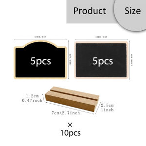 10 ชิ้นป้ายกระดานดำขนาดเล็ก กระดานจิ๋ว กระดานดําไม้ ป้ายราคา ป้ายเมนู กระดานไม้ ป้ายกระดานดำลบง่าย ป้ายกระดาน