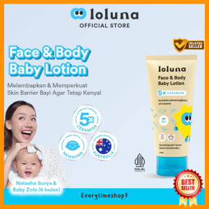 LOLUNA Face & Body Baby Lotion 80ml - Lotion Bayi Newborn 5x Ceramide