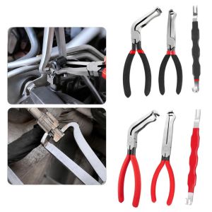PLNBFG 3Pcs Electrical Disconnect Pliers 60-Degree 8" Spark Plug Removal Tool Durable Angled Fuel Line Separator For Automotive