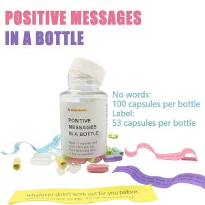GONUUWGL Innovative Love Messages Jar Colorful Cards Creative Positive Messages in Bottle Romantic Gifts with Cards Emotions Feelings Scripture Jar Love Letter