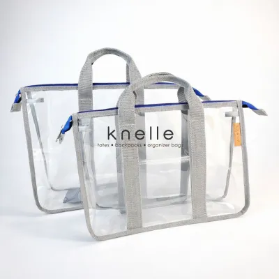 KNELLE CLEAR MODULE BAG - LARGE CAPACITY DOCUMENT BAG FOR SCHOOL BOOKS / OFFICE DOCUMENTS - COMPACT ORGANIZER DESIGN - MULTI-COLORED - MODULE ENVELOPE - FILE HOLDER