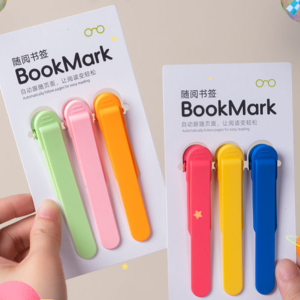 [1Set/6PCS] Soft Silicone Automatic Reading Bookmark Multi-Function Reading Book Holder Good-looking Reward Student Small Gift Practical Environmental-Friendly Book Clip