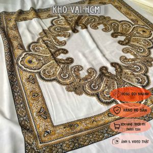 Vải Voan Lụa In Họa Tiết Khổ 1m5 - May Áo Kiểu Áo Dài Đồ Thiết Kế - Mềm Mại Rũ Mỏng Vừa Ít Nhăn