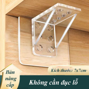 Móc Dán Siêu Dính Chốt Đỡ Kệ Đôi Dày Chữ L Chịu Lực Miếng Dán Tường Không Khoan Dùng Kê Vách Chia Ngăn Tủ Đa Năng TIDO TIDO