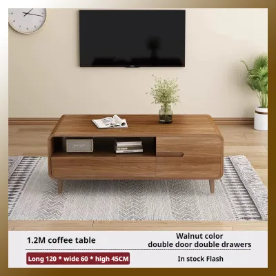 (SG) TV Cabinet Solid Wood Tea Table TVCabinet Combination Household StorageCabinet TV Console
