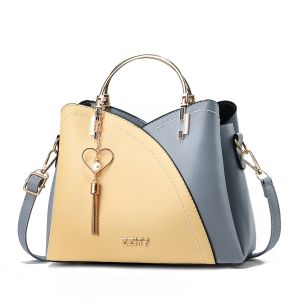 G7〖 Cross-Border Womens Bag 〗2025 New Color Block Handbag Korean Style Contrast Color Large Capacity Fashion Single Shoulder Crossbody Bag Trendy 7/7
