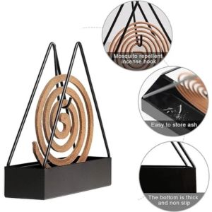 Metal Triangular Hanging Mosquito Tray Mosquito Coil Holder Triangle Mosquito Incense Holder Mosquito Repellent Incenses Rack Plate