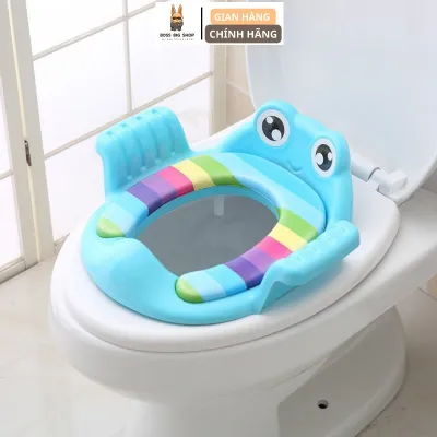 Miếng lót bồn cầu ngồi cho bé Miếng đệm thu gọn bồn cầu có tay vịn Hàng chất lượng cao
