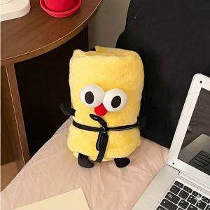 Chăn Điều Hòa Hoạt Hình Mắt To Cute – Chăn Mềm Mịn Đa Màu Chăn Ngủ Trưa Mới Nhất 2026
