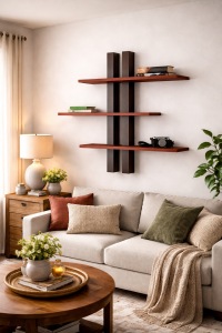 Elegant Solid Wooden Adjustable Hanging Shelves wooden wall shelf floating wall shelf solid wood shelf wall mounted shelf wooden floating shelves wall shelf organizer modern wall shelf space saving wall shelf minimalist wall shelf decorative wall shelf