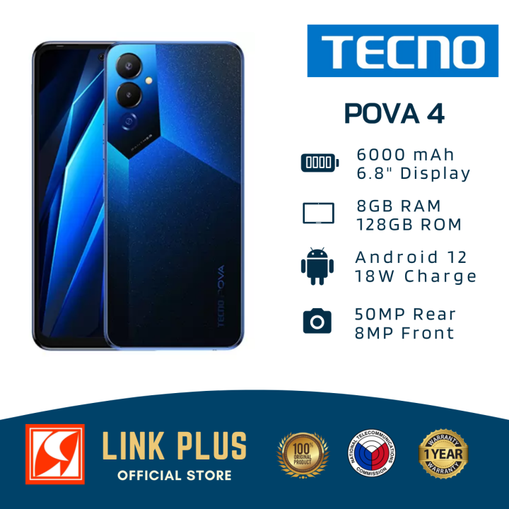 Tecno Pova 4 8GB RAM + 128GB ROM (Original and Sealed) | Lazada PH