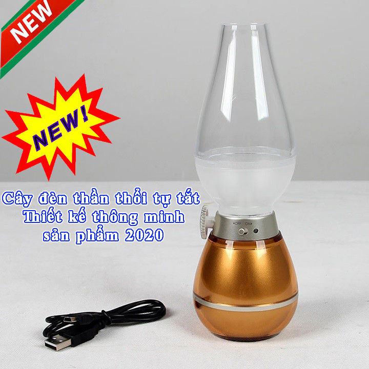 cây đèn thần Aladin trang trí thổi là tắt Đèn Thờ Cảm Ứng, Đèn Bàn Thờ ...