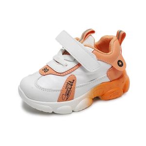 2026 Spring and Autumn Childrens Sports Shoes New Mens and Womens Little White Shoes Soft-soled Baby Shoes Childrens Walking Shoes2026