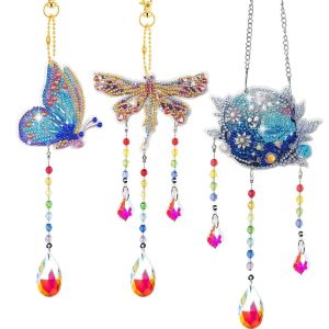 FUJIN Double Sided Diamond Painting Art Kit 5D Diamond Acrylic DIY Craft Painting Kit Making Craft Set Clear Crystal Sound Diamond Painting Kit Garden