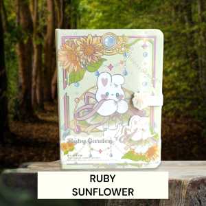 DIARY HARDCOVER RABBIT AND BEAR | BUKU DIARY | BUKU CATATAN KUNCI MAGNET DIARY | BUKU JURNALING | JOURNAL | JURNAL | CUTE STUFF