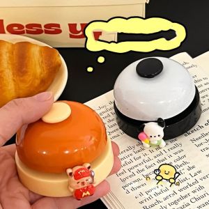 XUECHUANGYING  Guests Restaurant Order Bell Little Yellow Duck Hand Press Cartoon Pet Training Bell Summoning Bell Creative Call Bell Guests Bar Counter Ringing