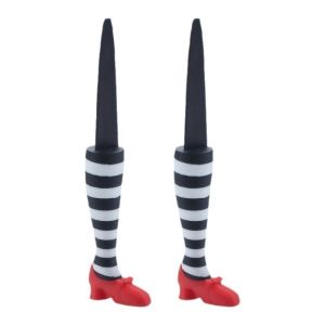 KECTTIO Waterproof Witch Leg Decoration Funny Plastic Flower Pot Decoration Cute Rustproof Decorative Potted Ornaments Courtyard Decoration