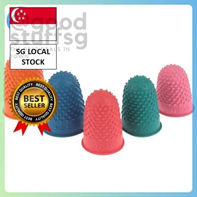 [SG FREE 🚚] 5Pcs Counting Cone Rubber Thimble Protector Sewing Quilter Finger Tip Craft