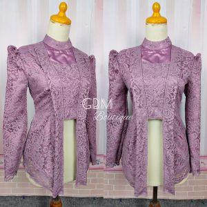 Kutubaru Crop Azzahra/ Kebaya Modern Wisuda/ Pesta/ Lamaran/ Kondangan/ Bridesmaid/ Among Tamu/ Keluarga/ Maternity Brokat Mewah