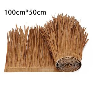 Synthetic Thatch Grass Fake Simulated Thatch Roof Waterproof Retardant Garden Outdoor Decoration